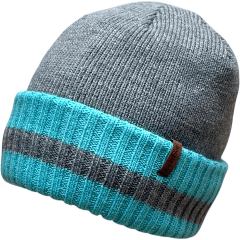 2026 Swimbler Cuff Beanie 45-86CJ-NGGK - Turqouise Grey